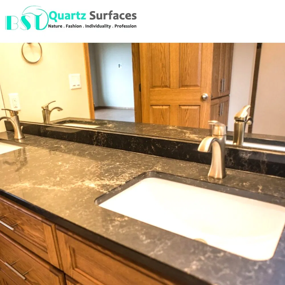 Calacatta Silica-Free Quartz Slab Non-Silica Premium Countertop for Safe Living