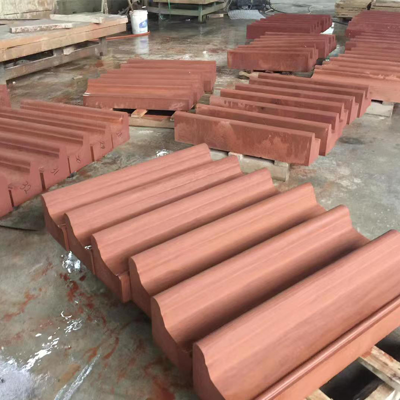 Natural Split/Flamed/Bush-Hammdered/Swan Cut China Red Sandstone for Project Exterior Wall Cladding