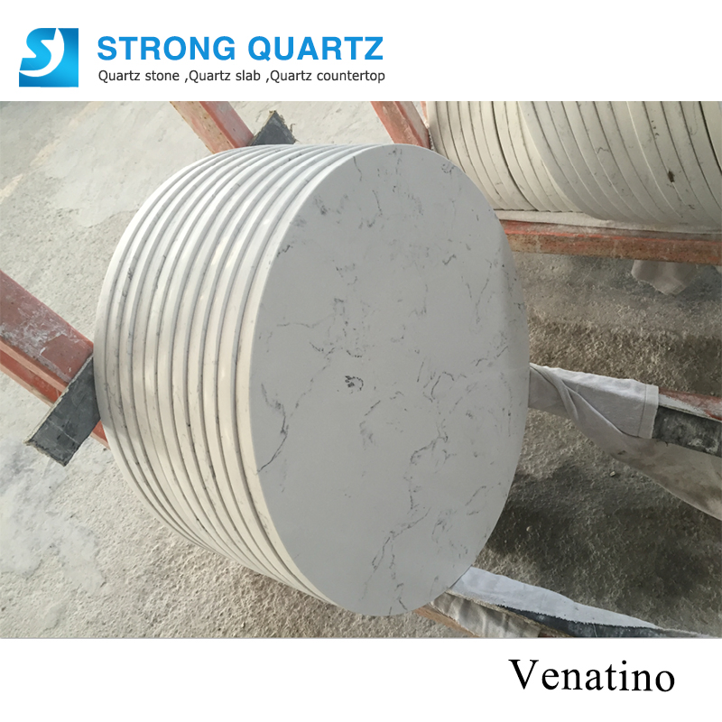 Polished Veined Quartz Stone for Vanity Top