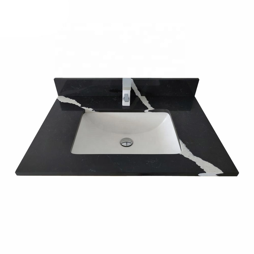 Factory Custom White/Black/Grey/Beige/Blue/Green Granite/Marble/Artificial Marble/Quartz Stone Kitchen Countertops Bathroom Island/Table/Bar/Counter Vanity Tops