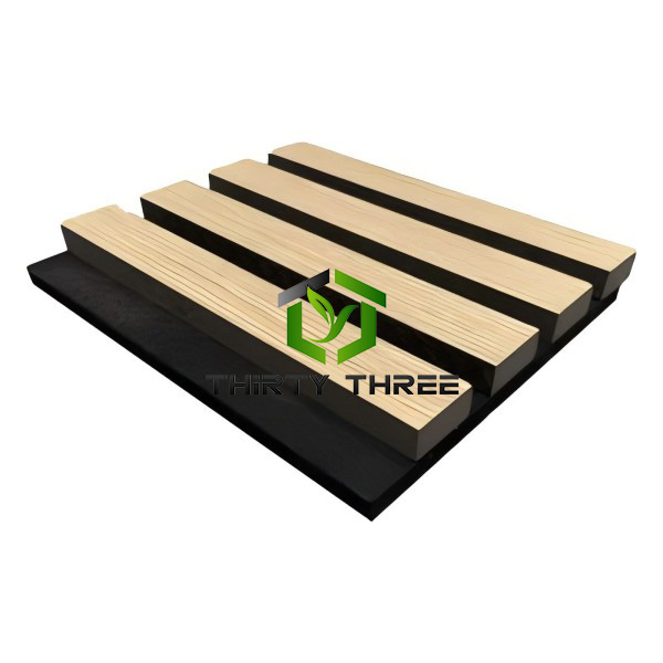 Stylish LED-Illuminated Natural Oak Acoustic Wall Panels for Workplaces