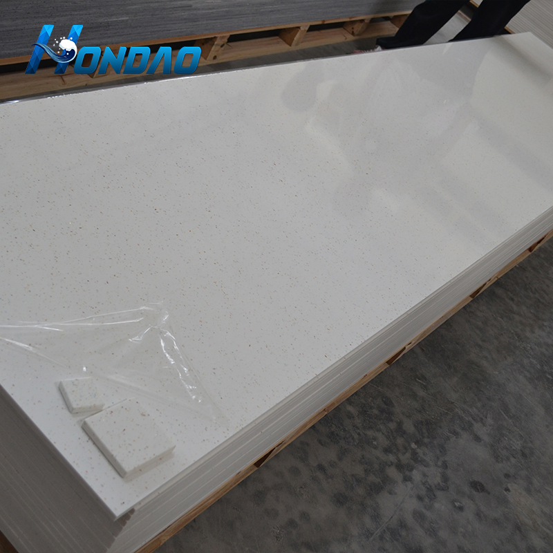 White Solid Surface Sheets Artificial Marble Vanity Top Tabletops