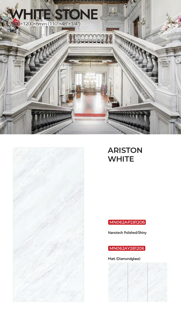Ariston White Marble Look Artificial Sintered Stone Slab