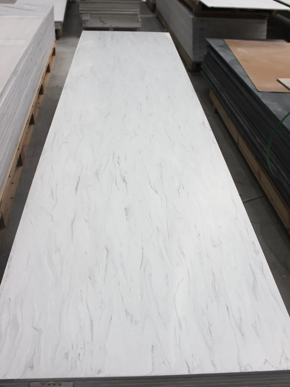 White Artificial Marble Translucent Stone Solid Surface by Oliky Made in Dongguan