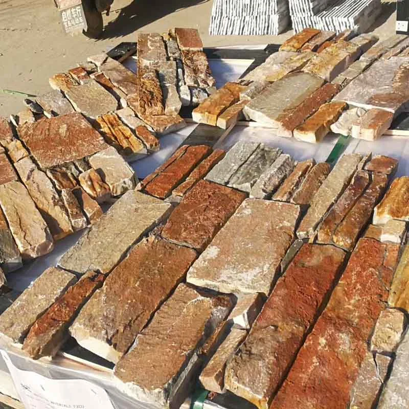 SMC-Cc158 China Natural Golden Yellow Slate Ledge Stone