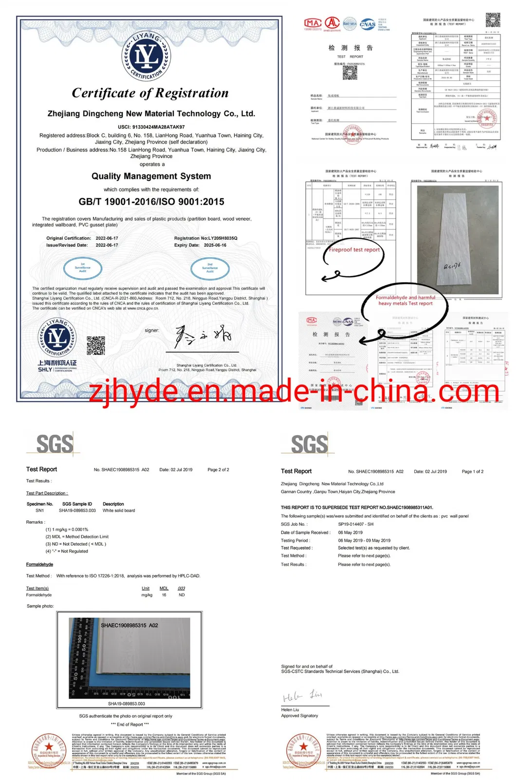 Quality Certifications