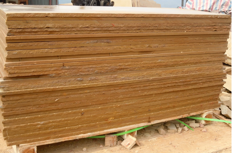 2017 Hot Sale Sandstone Paving Tiles Yellow Wooden Sandstones