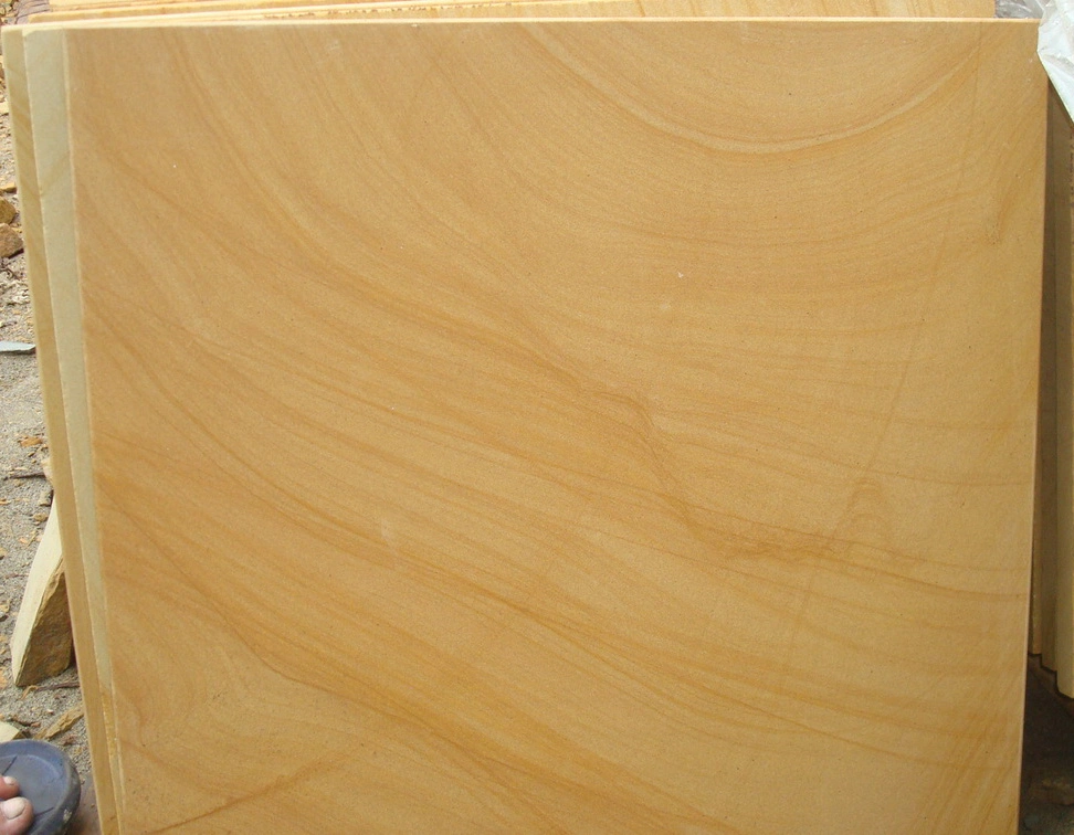 2017 Hot Sale Sandstone Paving Tiles Yellow Wooden Sandstones