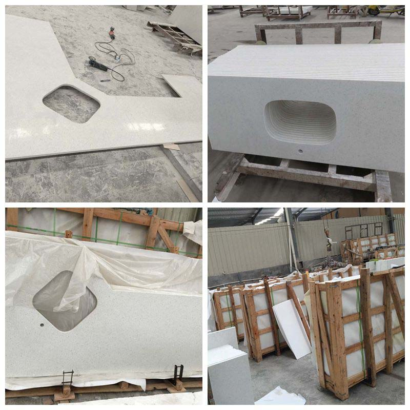 Sparkle White Quartz Countertop in Wholesale