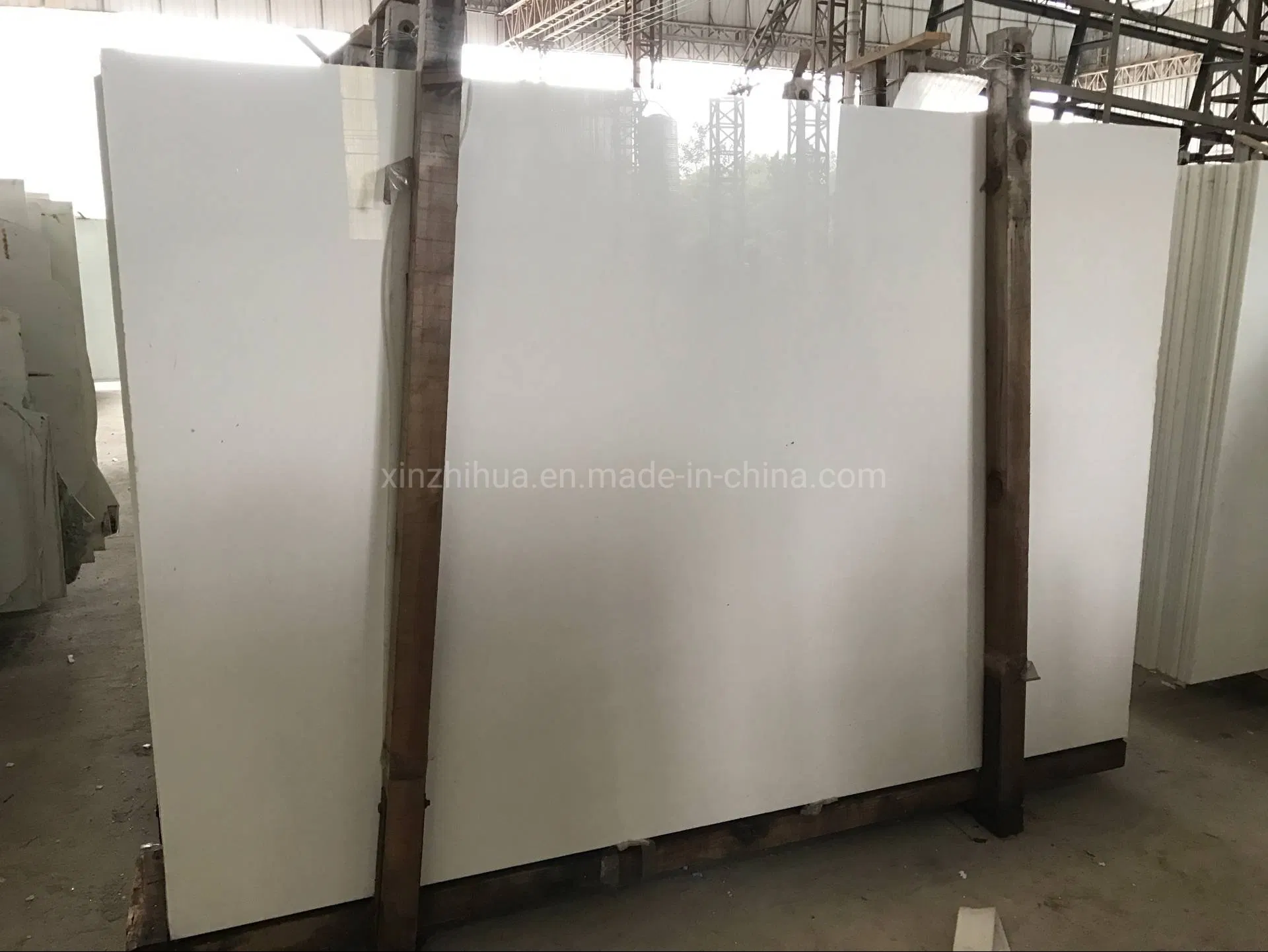 Nano White Artificial Marble Slab for Home Decoration/Project/Wall/Flooring Tile/Bathroom Countertop