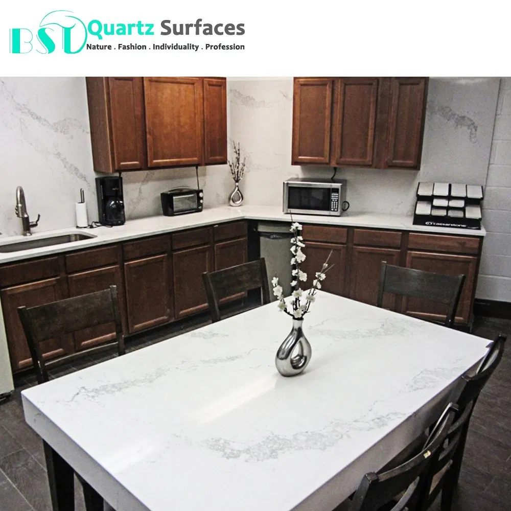 Marble Imitation White Veined Quartz Stone