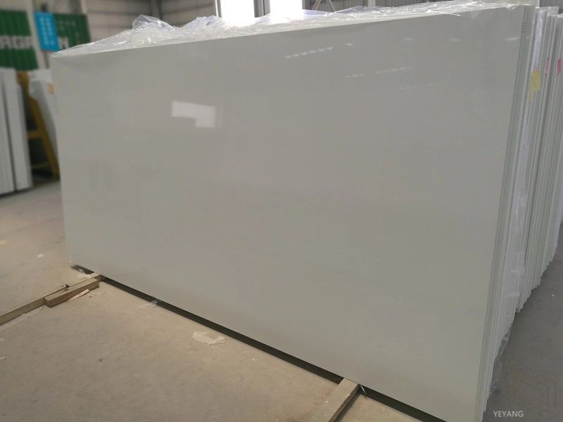 Pure White Artificial Stone Quartz for Slab/Countertop Kitchen/Bathroom Vanity