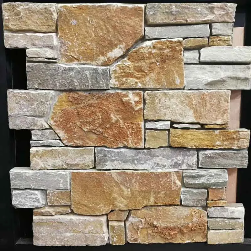 Natural Golden Yellow Slate Ledge Stone