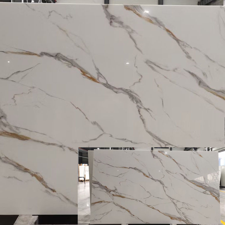 Polsihed Artificial Green Jade Marble Nano Crystal Glass Stone Slabs for Countertops and Wall Panels