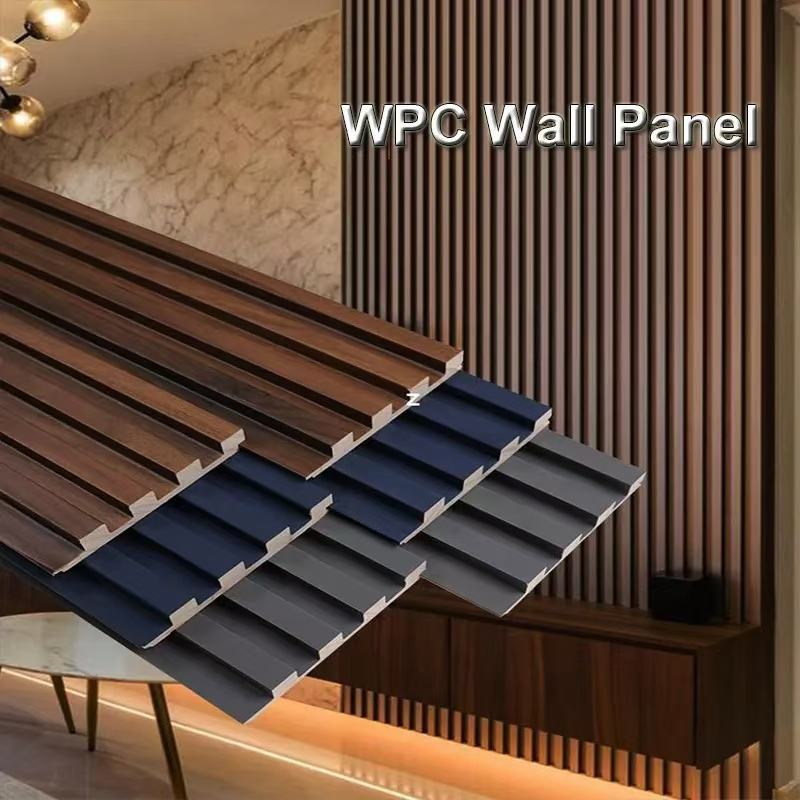 PVC Wooden Wall Decors Marble Timber Tube Wall Panel WPC Wall Panel for Home Interior Decoration