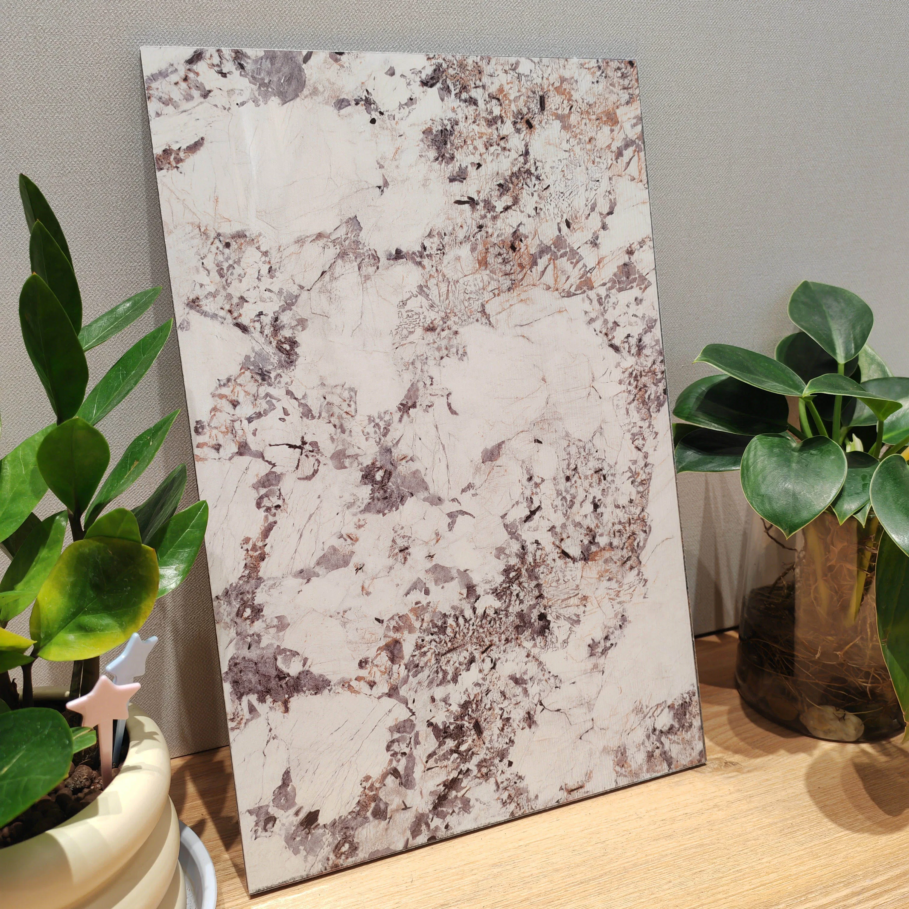 Modern PVC Marble Bamboo Charcoal Board Veneer Fireproof Waterproof Alternative Wall Panels Household Commercial Use Apartments