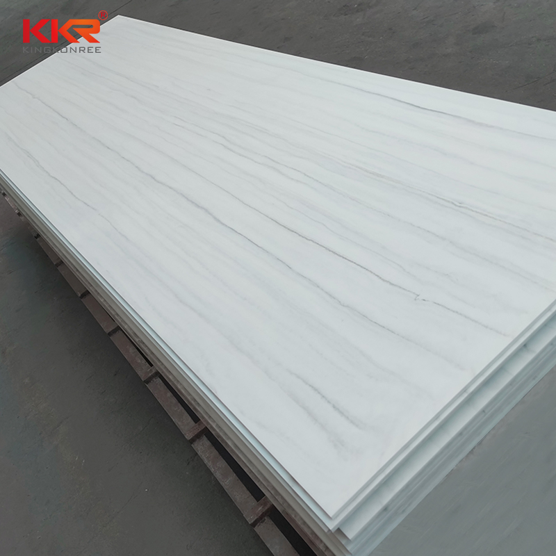 Kkr White Solid Surface Artificial Stone Marble