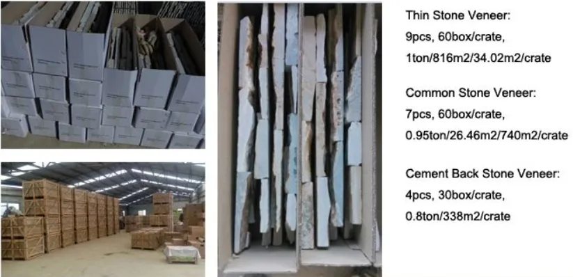 Wooden crate packing for stone products