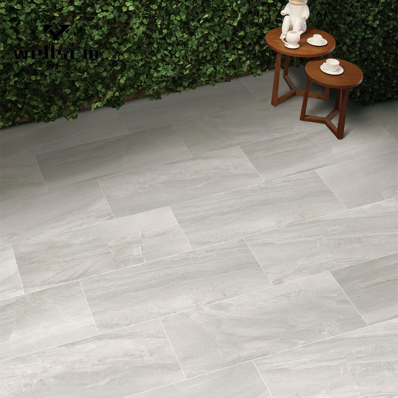 China Factory Lime Stone Quiet Stone Sand Stone Wall Floor Porcelain Ceramic Tile for Home Restaurant Villa