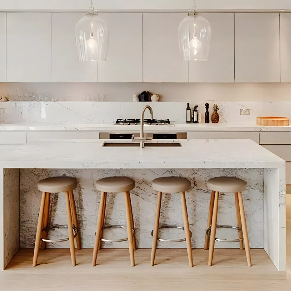 Customizable Translucent Artificial Marble Solid Surface for Kitchens