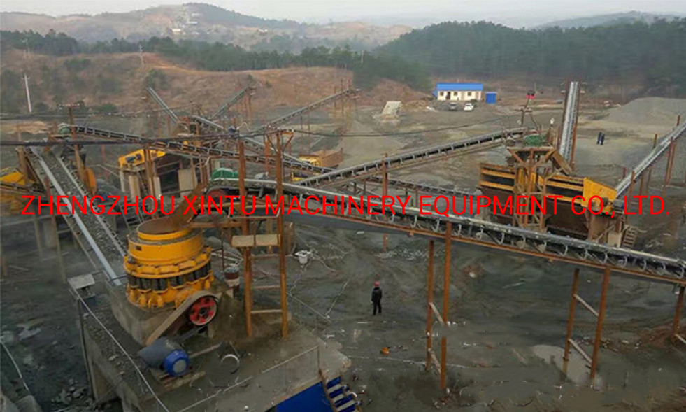 Complete Set Quarry Limestone River Stone Stationary Crushing Production Line