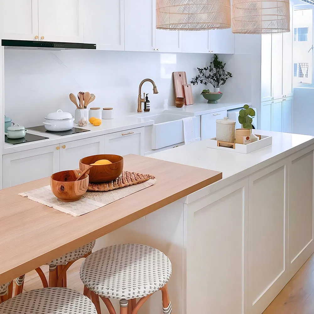 Customizable Translucent Artificial Marble Solid Surface for Kitchens