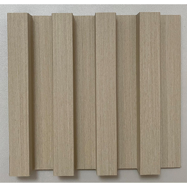 160mm Width Engineered Indoor PVC WPC Wall Cladding Fluted Panels Decorate Ceiling