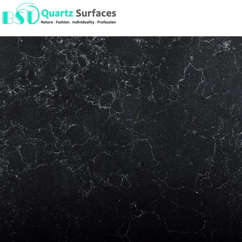 Misty Black Silica Free Artificial Quartz Stone