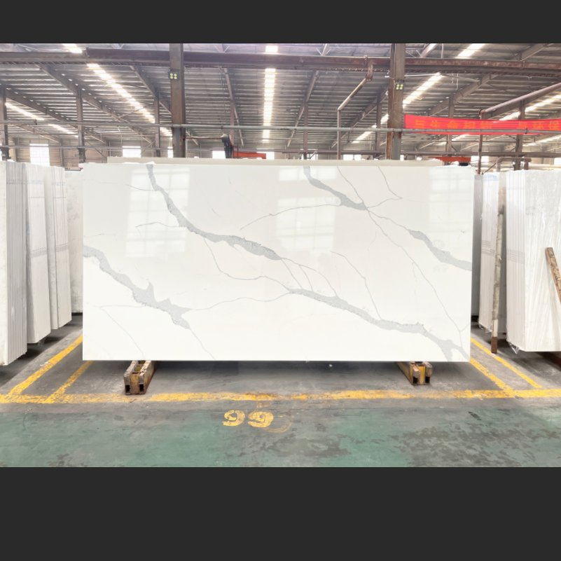 15-30mm Quartz Counter Top Artificial Stones Quartz Slab Vanity Tops Kitchen Countertop Pure White Quartz Slab