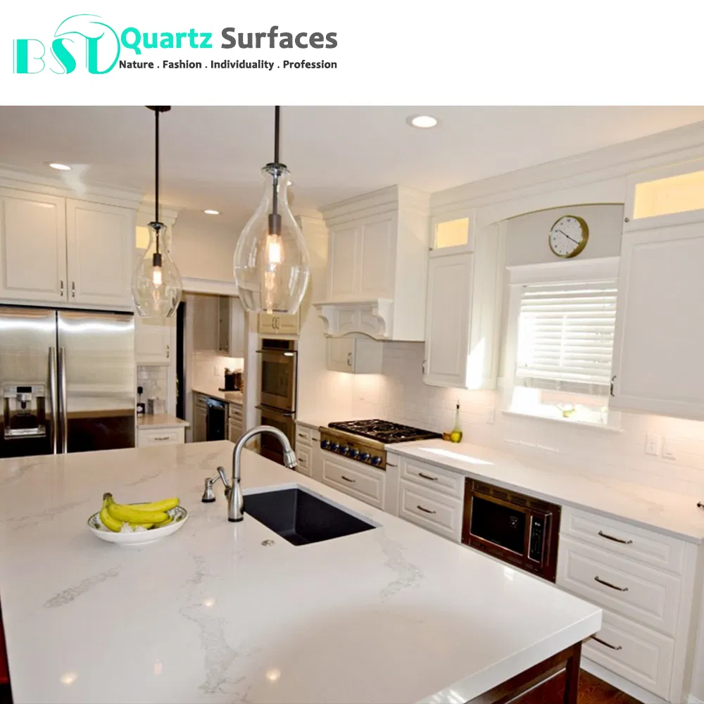 Marble Imitation White Veined Quartz Stone