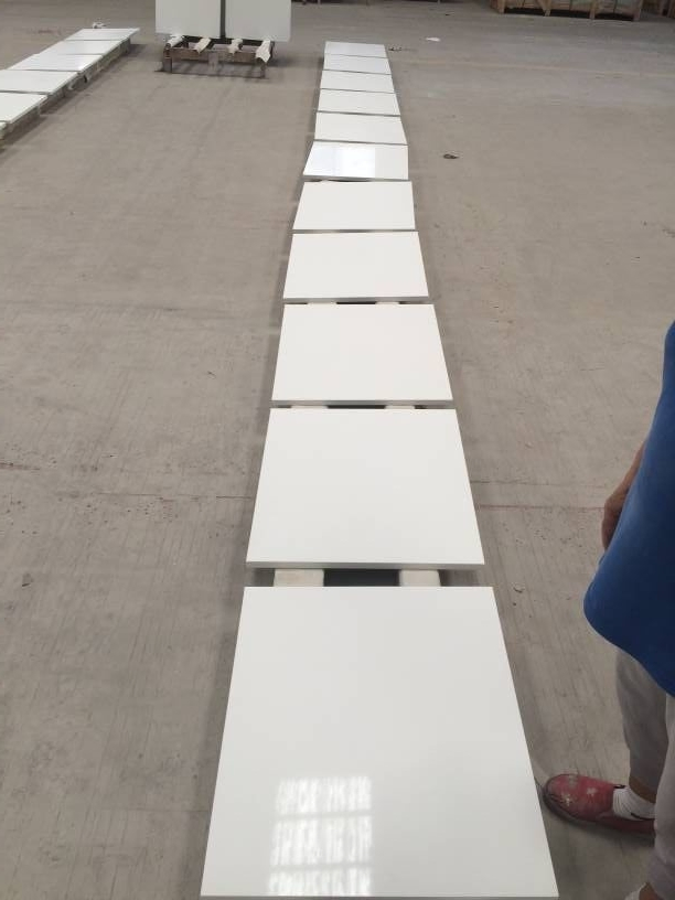 Pure White Artificial Marble Slabs
