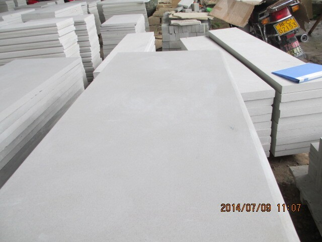 Premium Natural Honed White Sandstone Paving Tiles for Outdoor Projects