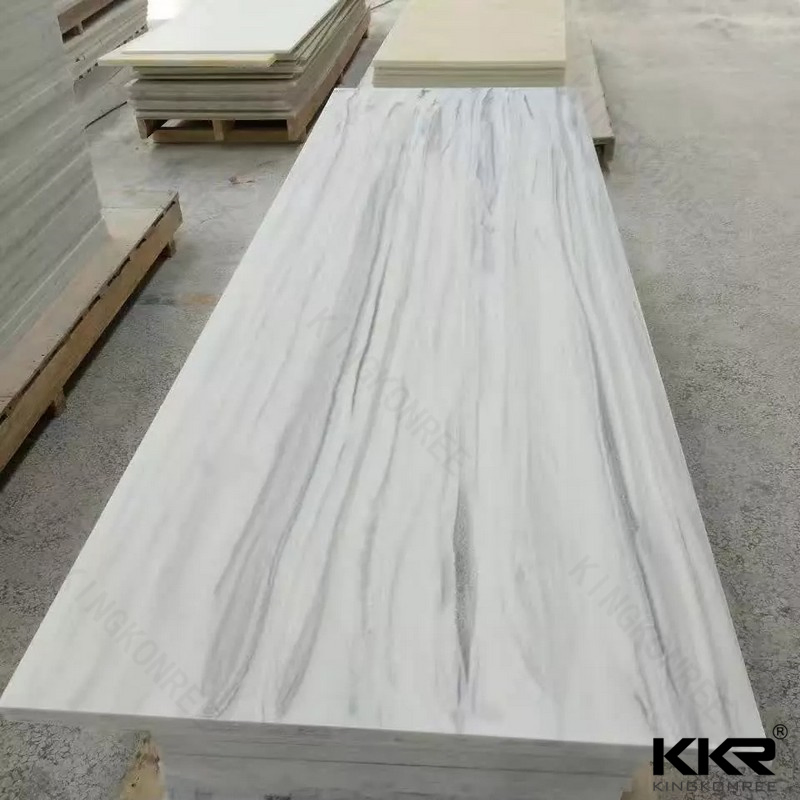 Building Material Artificial Marble Acrylic Stone Solid Surface Sand Blasted Surface Vanity Top