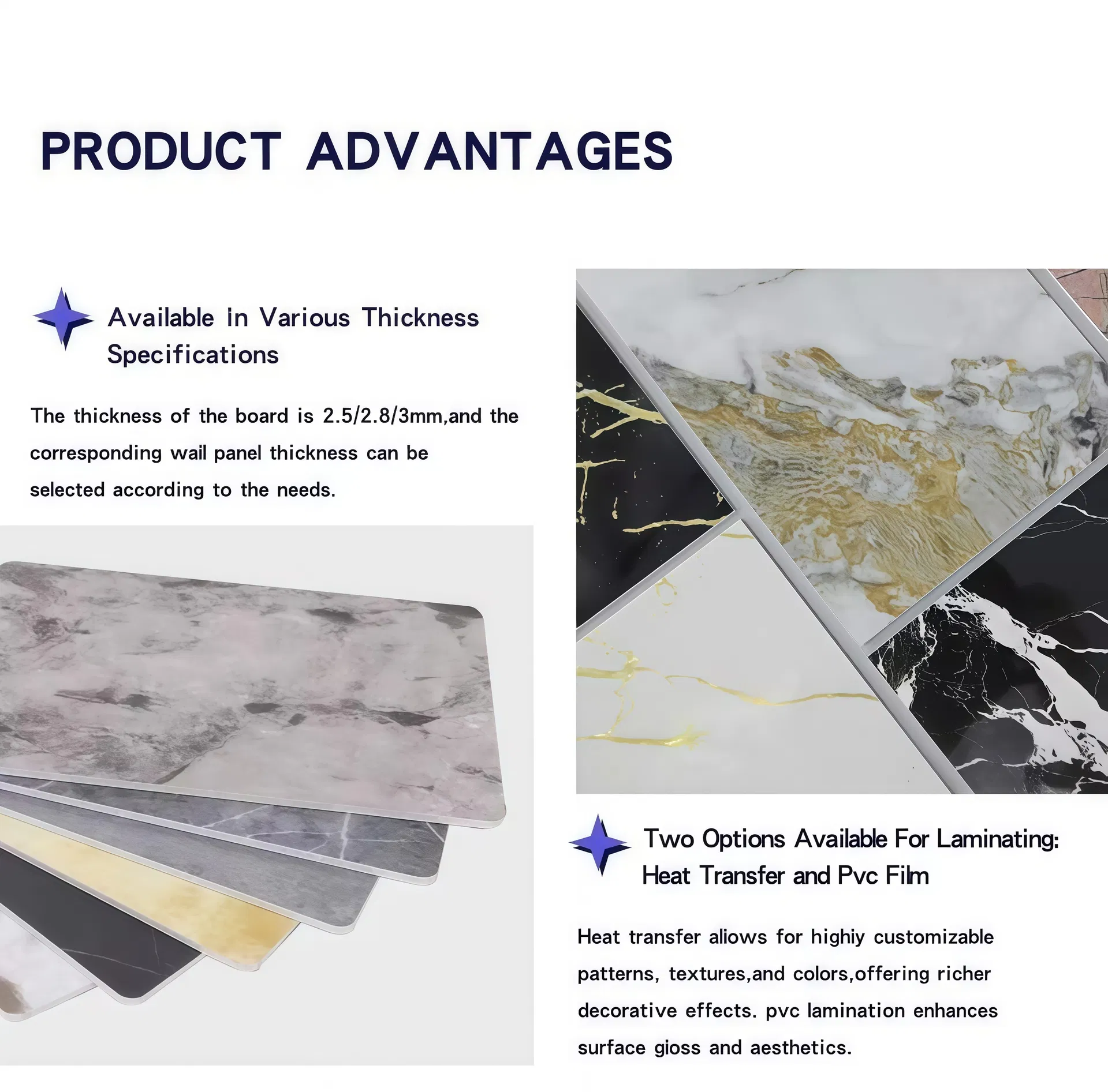 PVC Marble Wall Panel Texture