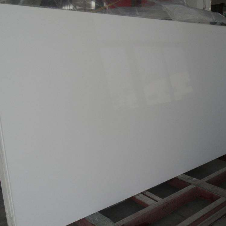 Cheap Pure White Quartz Slab High Quality Polished Quartz for Kitchen Countertop