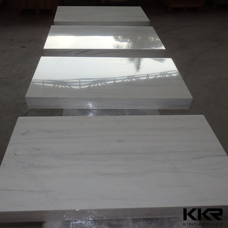 20mm Marble Like Artificial Stone Solid Surface Stone Vanity Top
