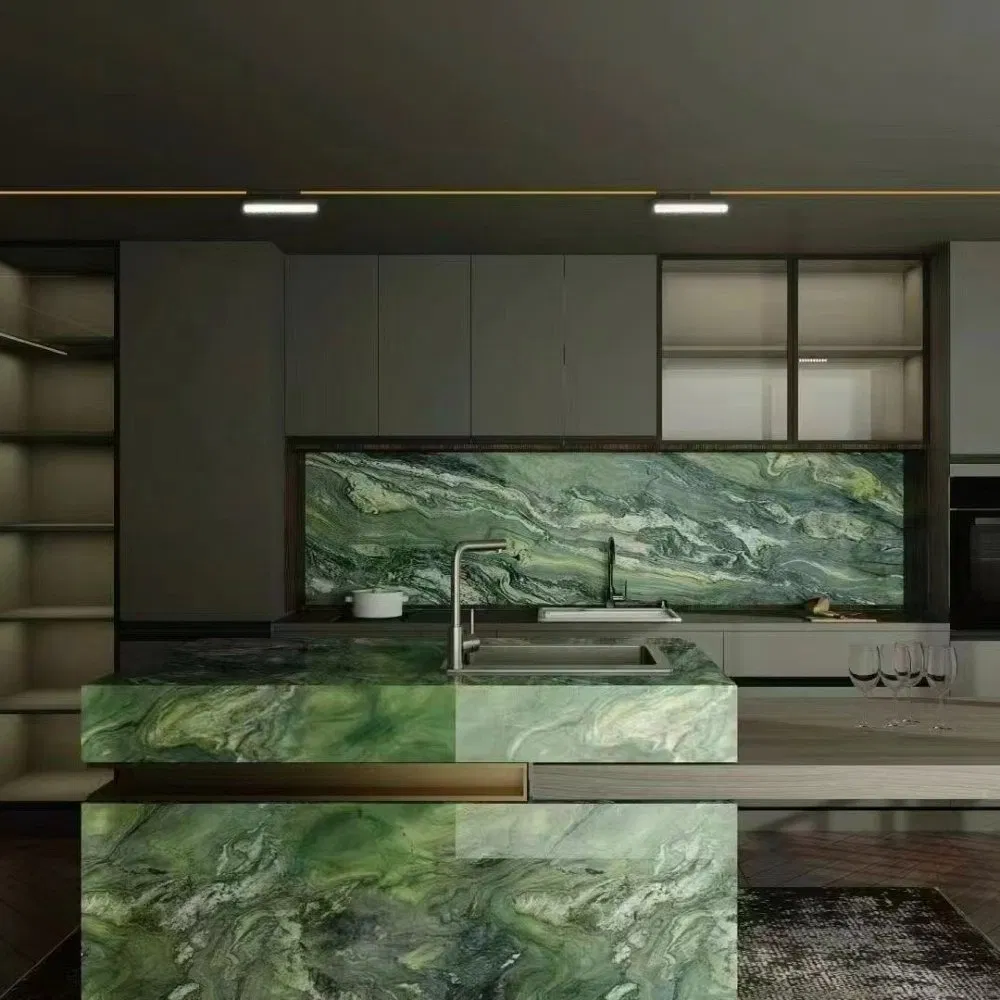 Dimensionally Stable OEM ODM Custom Artificial Engineered Stone Marble for Buffet Table