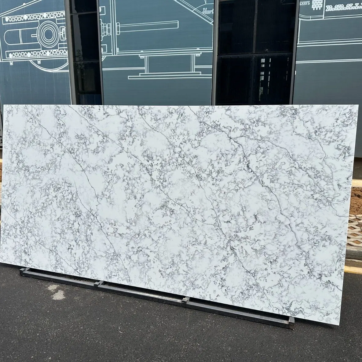 Large-Format Calacatta Quartz for Global Export Markets 3200*1600*20mm