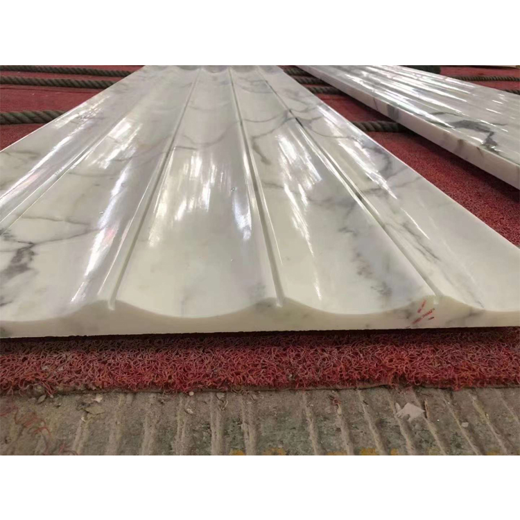 Curve Interior Marble Tile Flute Marble Panel Bamboo Wall Cladding Fluted Stone