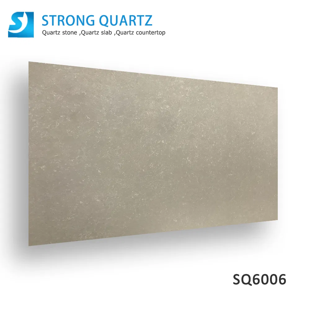 Luxury Carrara White Quartz Countertops with Polished Grains for Pure Color Hotel and Hospital Designs