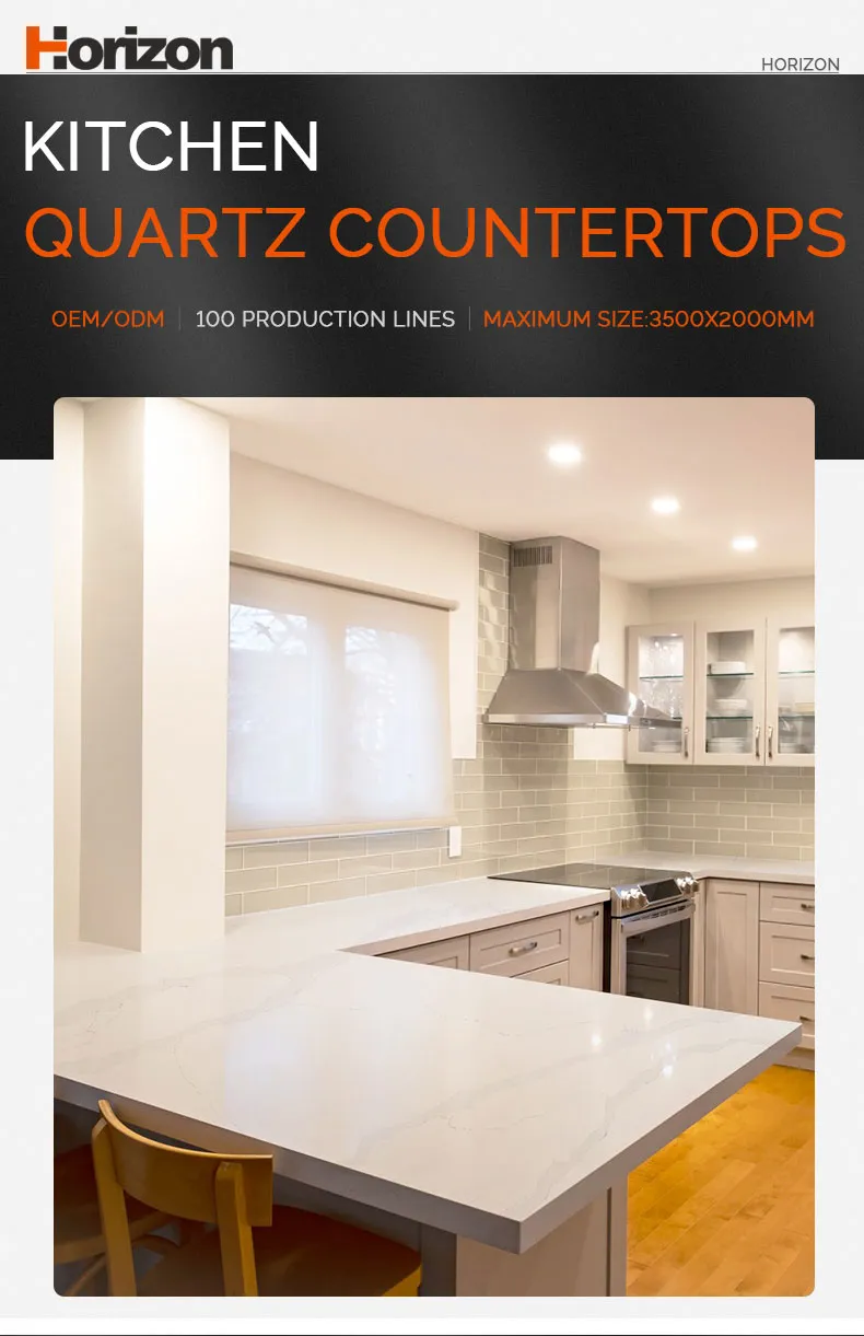 Quartz Stone White Marble Veining