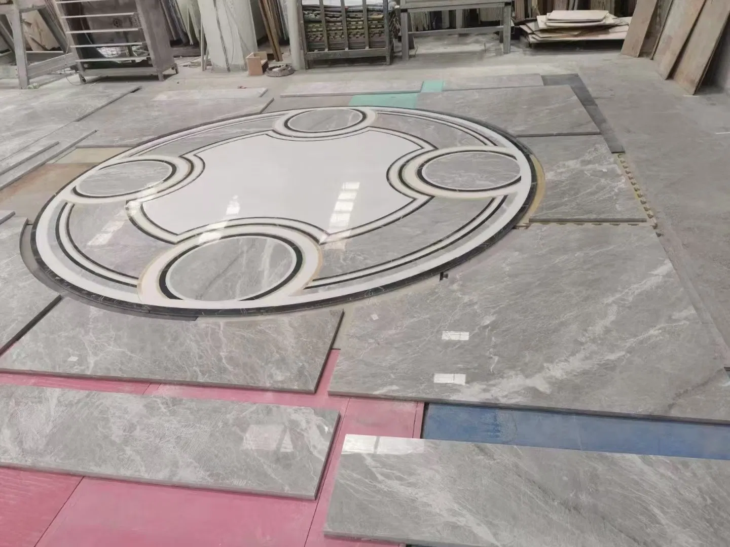 Strong and Robust Glossy Surface Home Decoration Artificial Marble for Reception Desk