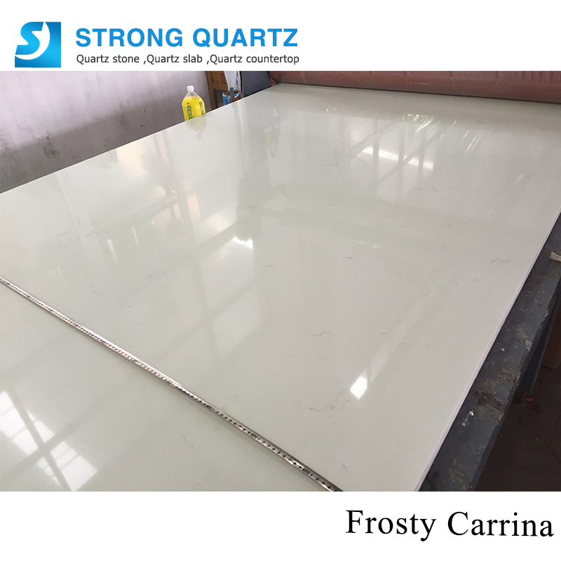 Silica Free Carrara White Engineered Quartz Stone Slabs Wholesaler