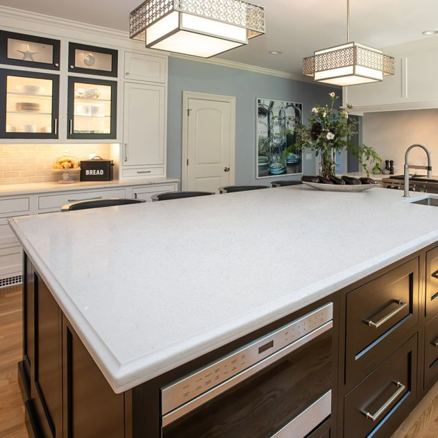 China Wholesale Stone High-Quality Pure White Quartz for Kitchen