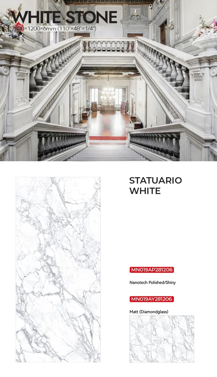 Statuario White Sintered Slab
