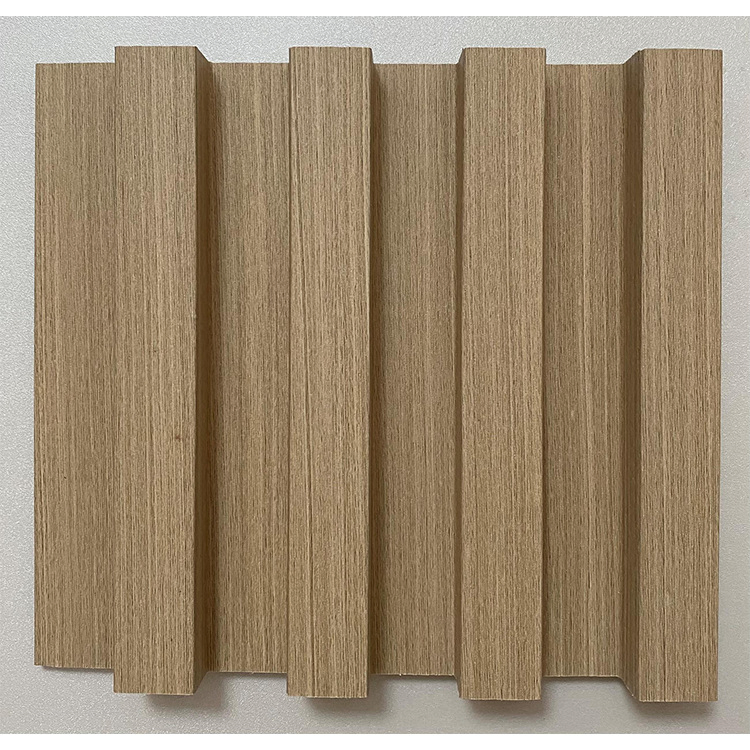 160mm Width Engineered Indoor PVC WPC Wall Cladding Fluted Panels Decorate Ceiling