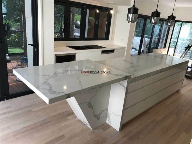 Foshan Hot Sale Marble Look Quartz Stone for Kitchen Countertops