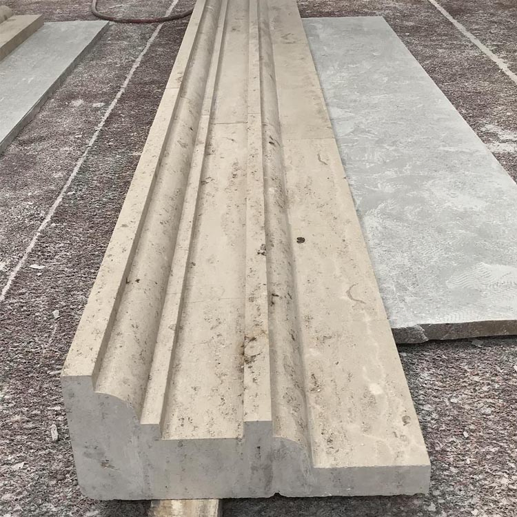 Customized Design Honed Beige Jura Limestone Moulding Stone for Exterior Wall Cladding