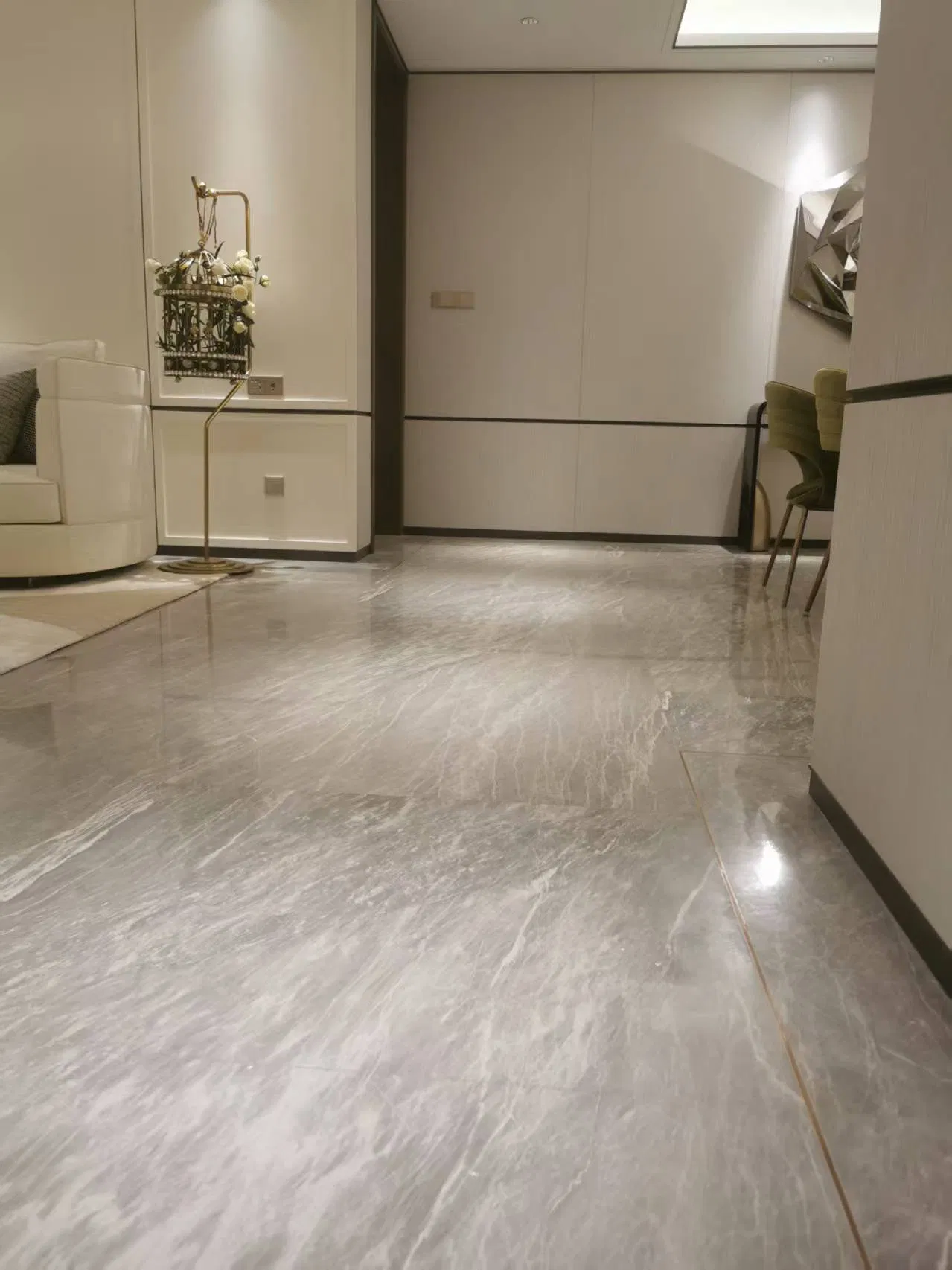 Strong and Robust Glossy Surface Home Decoration Artificial Marble for Reception Desk