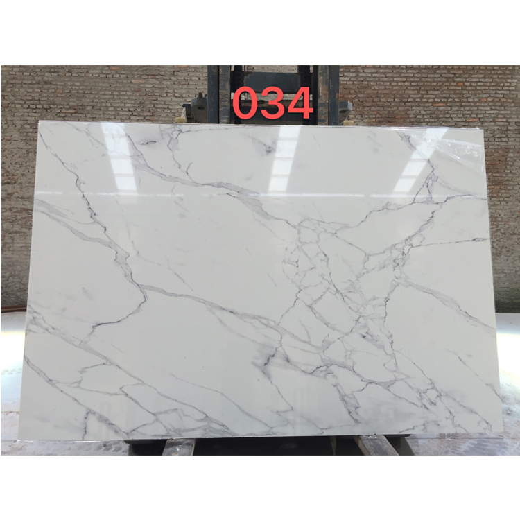 Newstar Stone Slab Lightning White Grey Bathroom Sink Countertop Kitchen Island Background Wall Artificial Marble Slabs